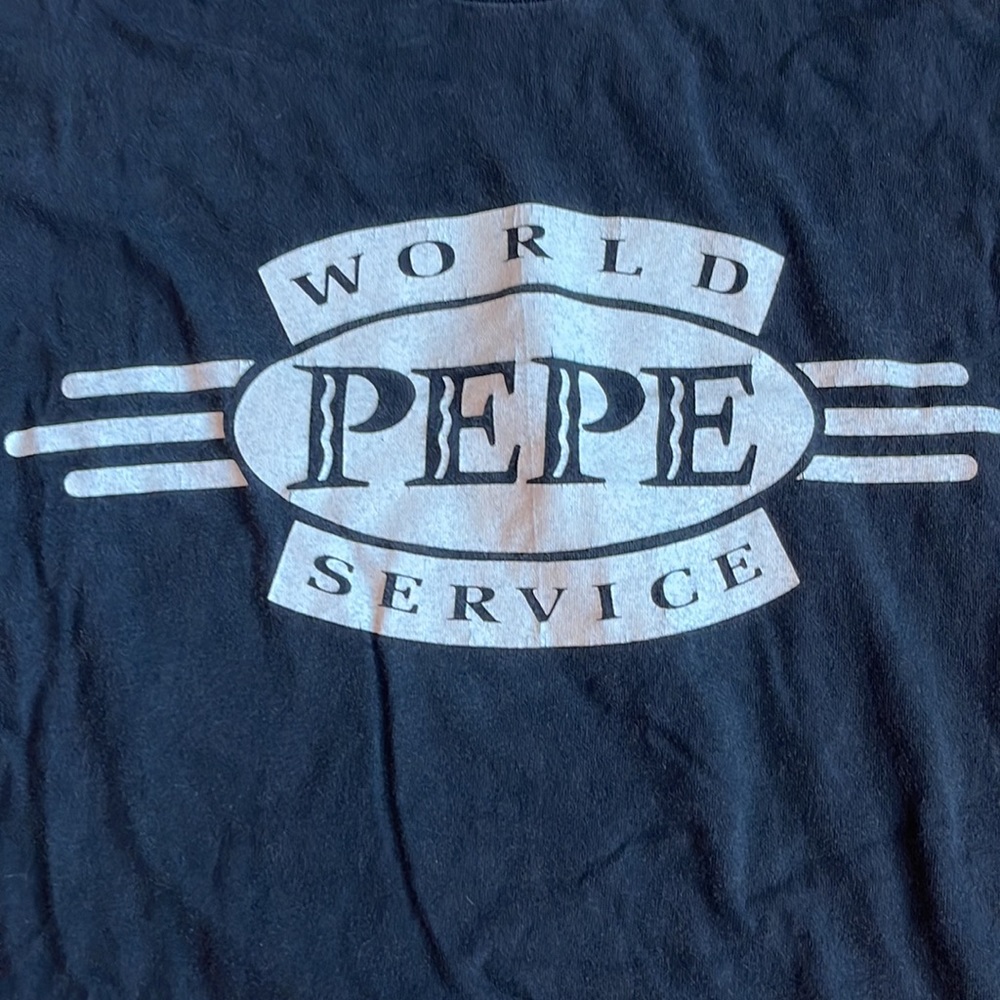 Single Stitched Faded “World Pepe‎ Service” Tee- 1990’s Size: L